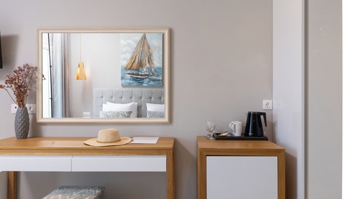 Double or Twin Room, Partial Sea View