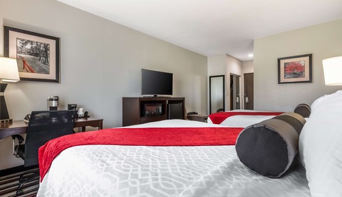 Standard Room, 2 Queen Beds, Non Smoking, Refrigerator & Microwave