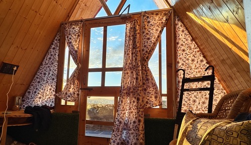 Comfort Cabin, Balcony, Mountain View
