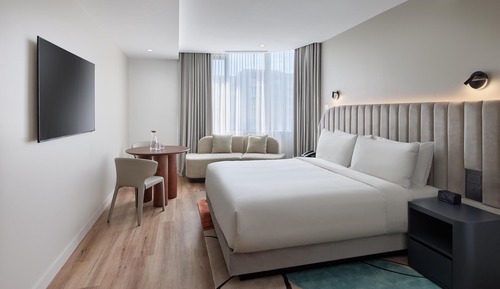 Room, 1 King Bed, Pets Allowed (with den and balcony)