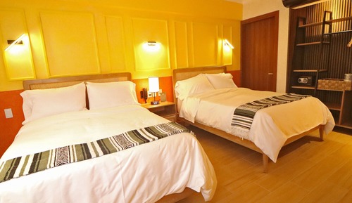 Standard Double Room, 2 Double Beds, Garden View