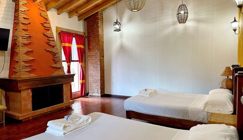 Deluxe Quadruple Room, Courtyard View