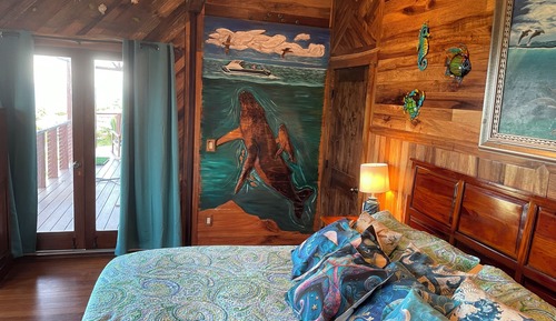 Luxury Double Room, 1 King Bed, Private Bathroom, Ocean View