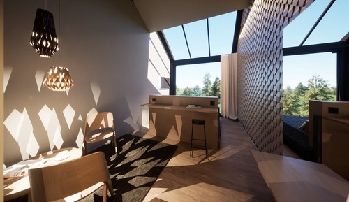 Panoramic Double or Twin Room, Kitchenette, Mountain View