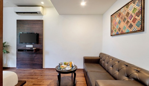 Premium room with living area and balcony