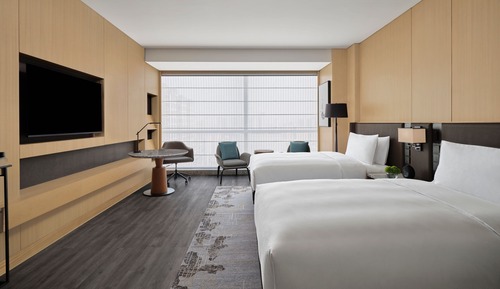 Deluxe Room, 2 Double Beds, Non Smoking, City View