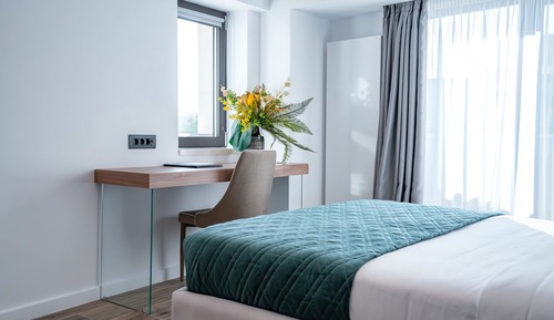 Luxury Studio, 1 Queen Bed with Sofa bed, City View