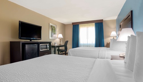Standard Room, 2 Queen Beds, Non Smoking, Refrigerator & Microwave