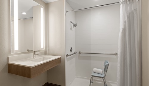 Suite, 1 King Bed, Accessible (Mobility, Roll-In Shower)
