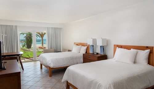 Room, 2 Double Beds, Terrace, Beachfront
