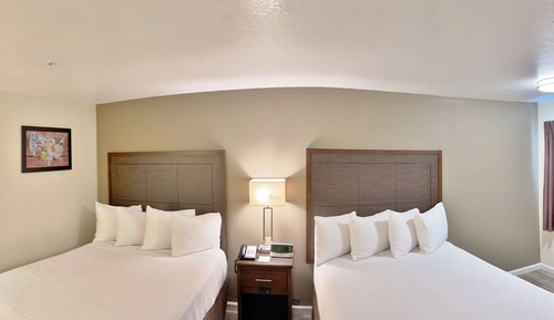 Standard Room, 2 Queen Beds, Non Smoking, Refrigerator & Microwave