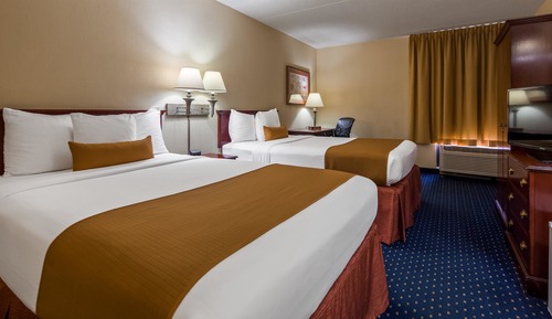 Standard Room, 2 Double Beds, Non Smoking, Refrigerator