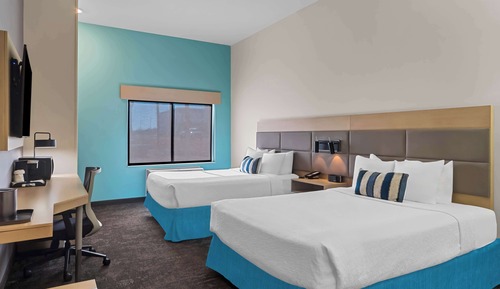 Standard Room, 2 Queen Beds, Accessible, Refrigerator & Microwave (Walk-in Shower)