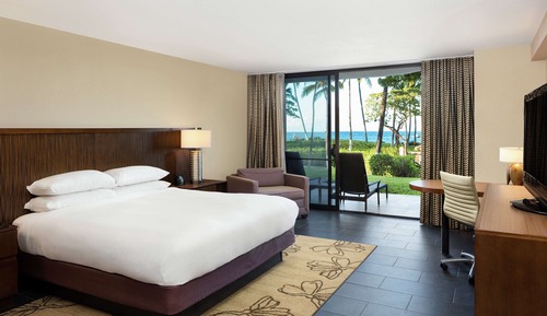 Makai Lanai Room, 1 King Bed, Ocean View