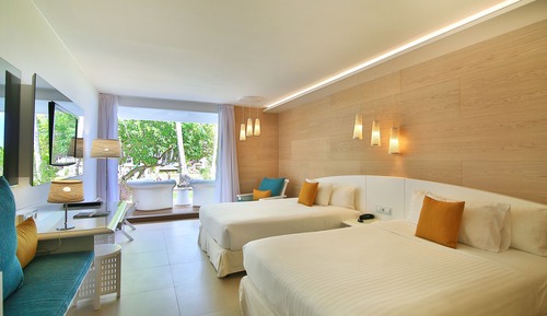Room, 2 Double Beds, Terrace, Ocean View