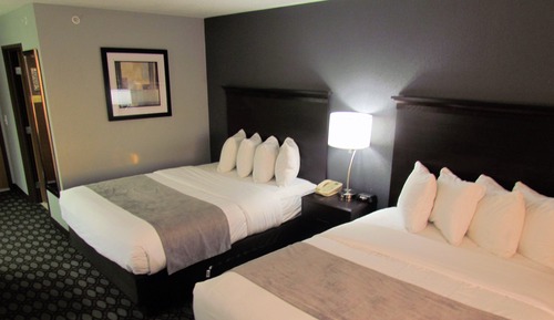 Basic Room, 2 Queen Beds, Non Smoking, Refrigerator & Microwave