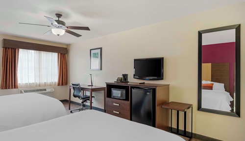 Standard Room, 2 Queen Beds, Non Smoking, Refrigerator & Microwave