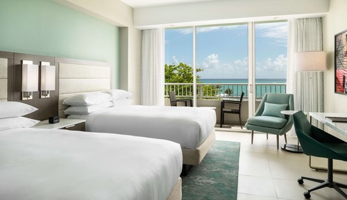 Room, 2 Double Beds, Ocean View (Garden Wing)