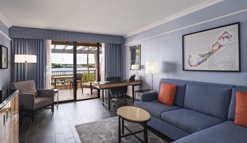 Suite, 1 King Bed, Garden View, Garden Area (Near pool. Separate Living Room)