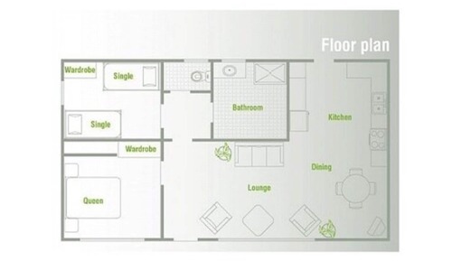 2 Bedroom Cabin (Sleeps 5)