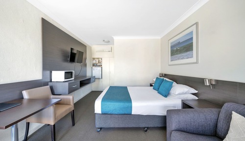 Lower Level Motel Room