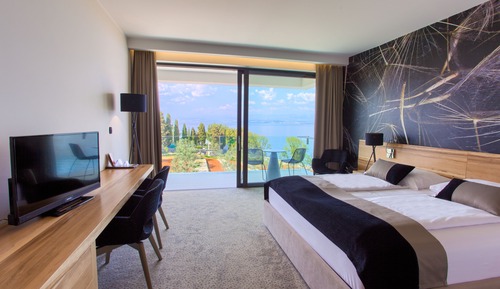 Superior double room with balcony - sea and olive garden view (A2)