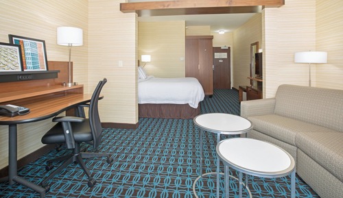 Suite, 1 King Bed with Sofa bed (Hearing Accessible)