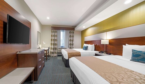 Standard Room, 2 Queen Beds, Non Smoking, Refrigerator & Microwave