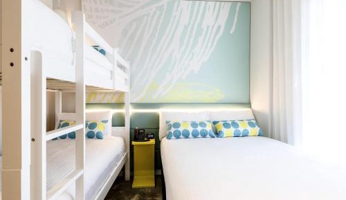 Family Room with One King Bed and One Bunk Bed