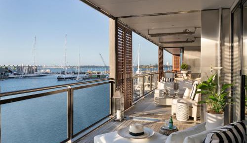 Three-Bedroom Apartment with Harbor View