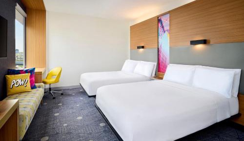 Aloft Guest Room, Guest room, 2 Queen