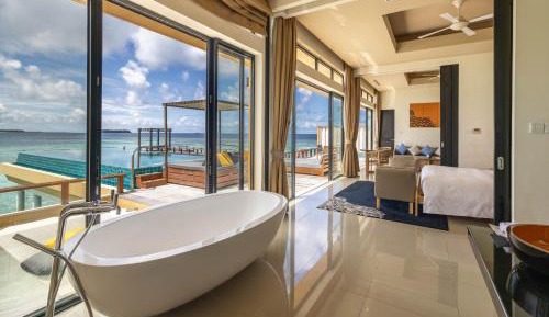 Deluxe InOcean Two Bedroom Pool Villa - Enjoy 50% seaplane discount for 4 pax. (Book Stay period: 10 July - 30 Sep 2025)