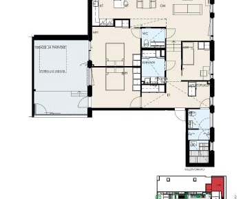 Three-Bedroom Premium Apartment with Balcony