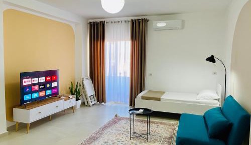 One-Bedroom Apartment with Balcony and Mountain View  