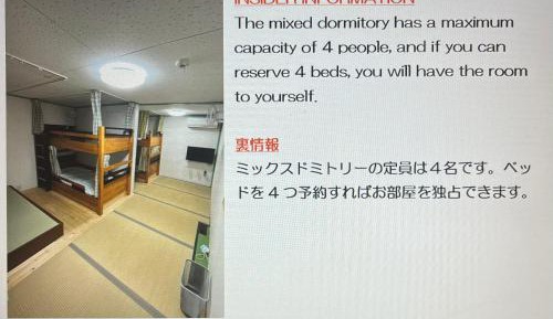 Bunk Bed in Mixed Dormitory Room