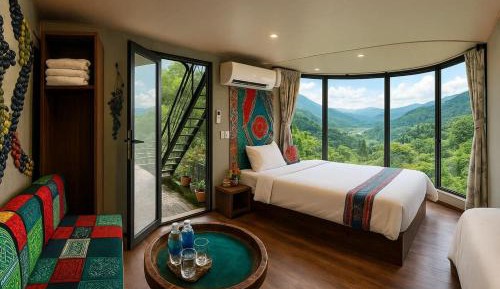 Family Room with Mountain View