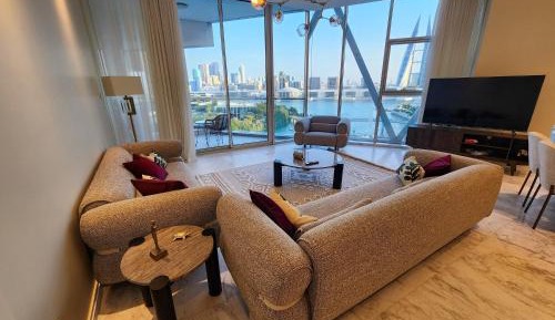 Three-Bedroom Premium Apartment with Balcony