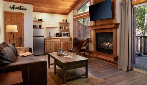 Deluxe Riverfront King Cabin Suite with Sofa Bed