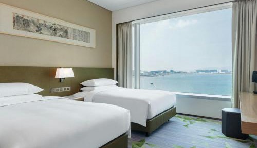 Deluxe Ocean View Two Double Beds Room