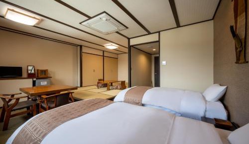 Room with Tatami Area and Shared Bathroom