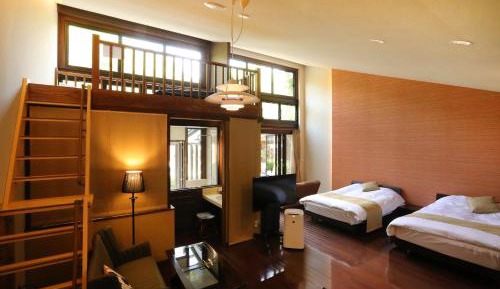 Cottage style room with open-air bath "Akihagi"