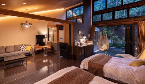 Cottage style room with open-air bath "Kakitsubata"