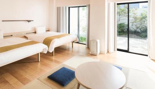 Premium Twin Room with Semi Open-Air Bath - Non-Smoking