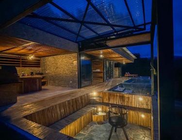 Family Room with Mountain View