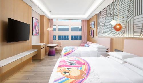 Sweet Double Room with Two Double Beds