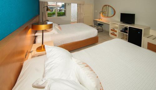 Beach Cabana, Two Double Beds