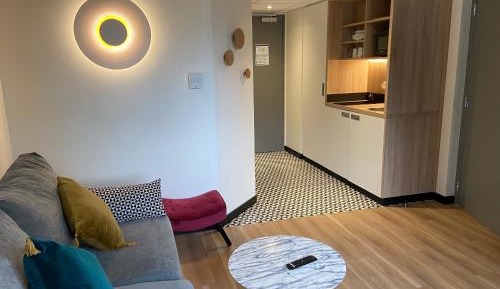 Apartment Queen Bed with Sofa Bed