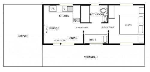 Cabin with Garden View (Max 3 Guests)