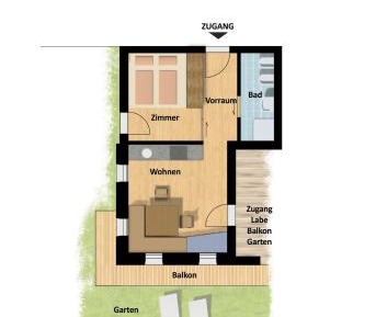 One-Bedroom Apartment with Balcony 1 