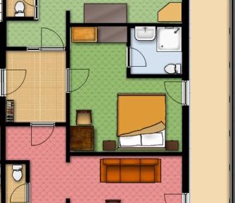 Comfort Two-Bedroom Apartment with Balcony